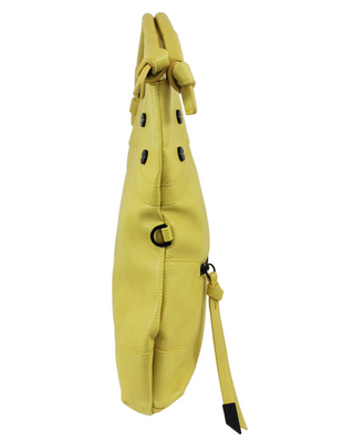 Leather free hand bag vegan lemon by Picard