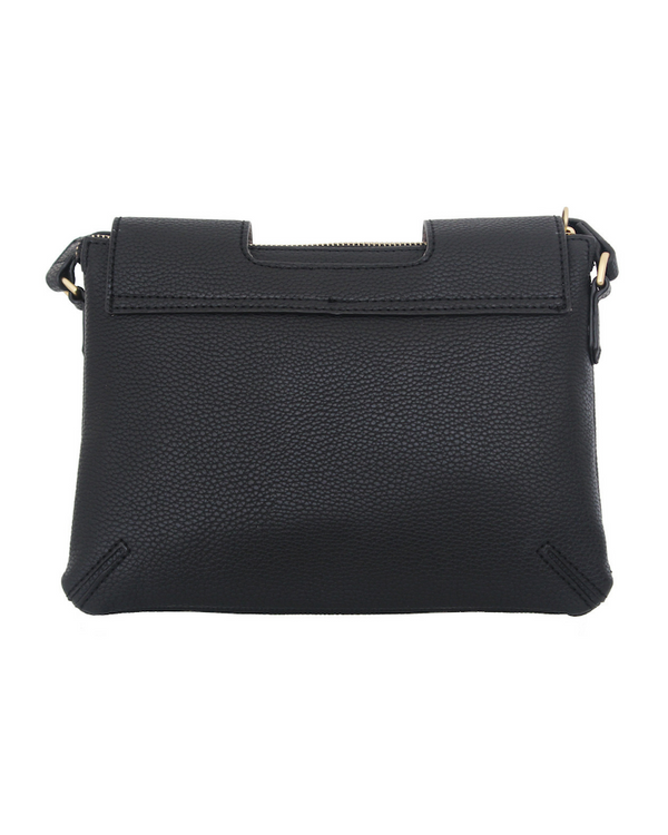 Delancie Flap Crossbody in Black - Foley + Corinna